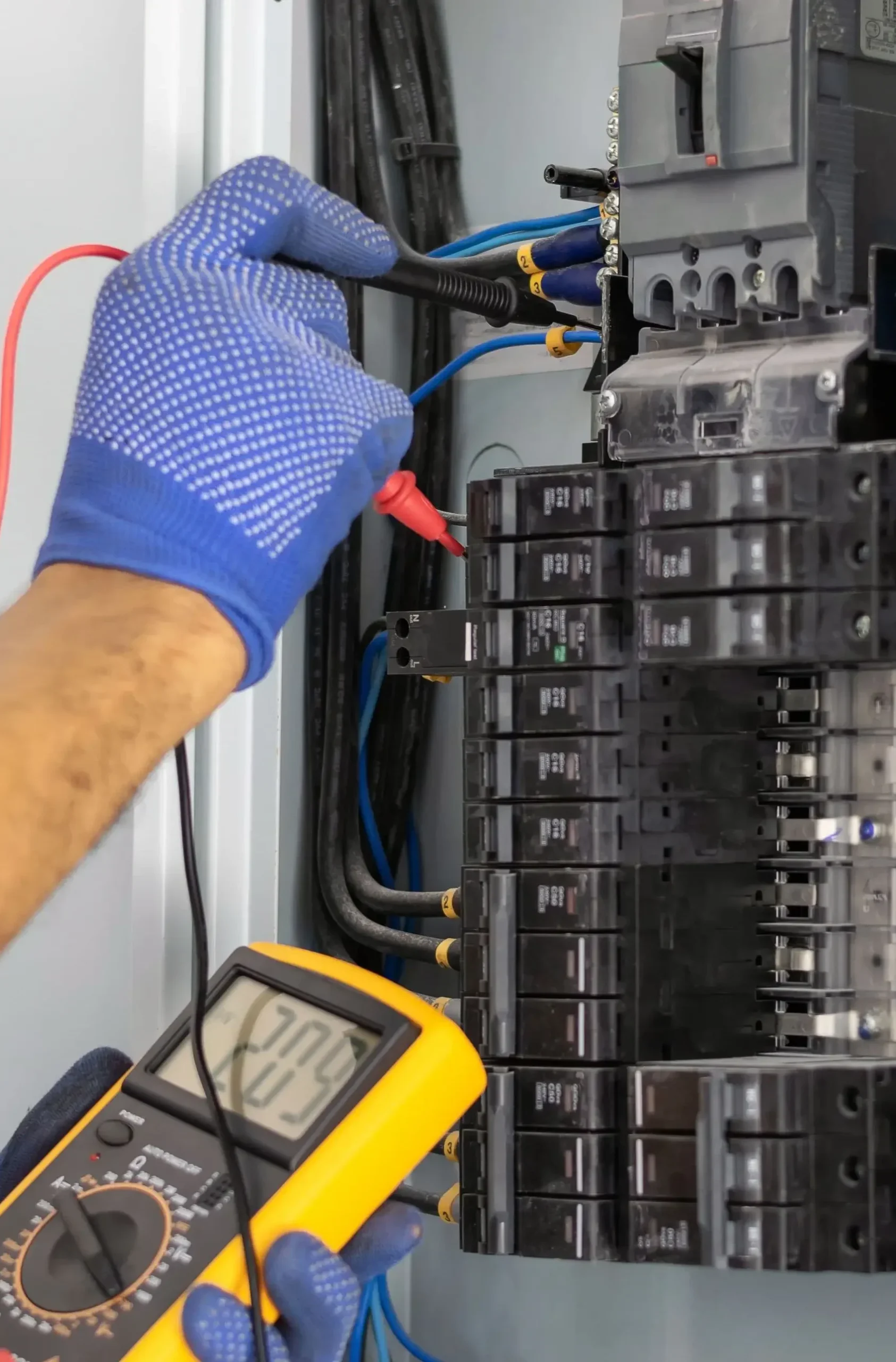 Electrician in the building