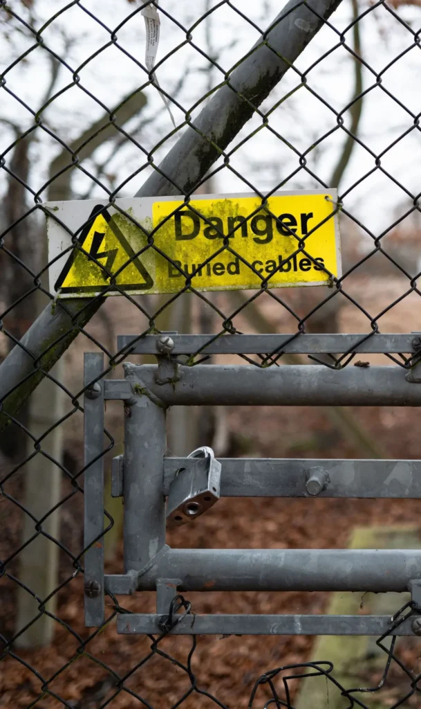 Generic Danger Sign seen attached to a remote power generation transformer