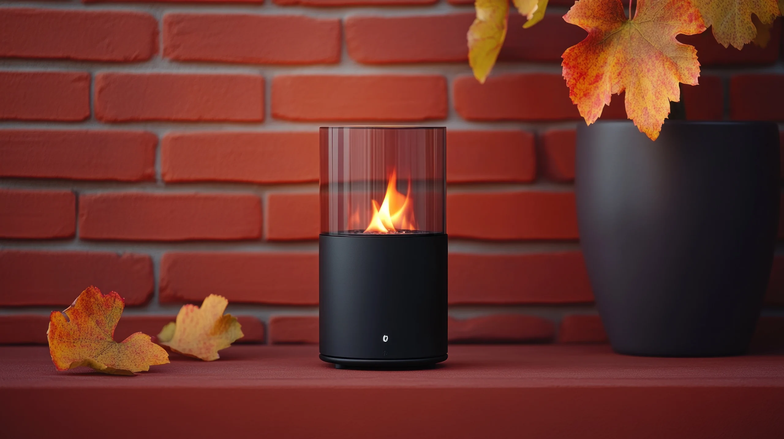 Liquid burning tabletop fire pit