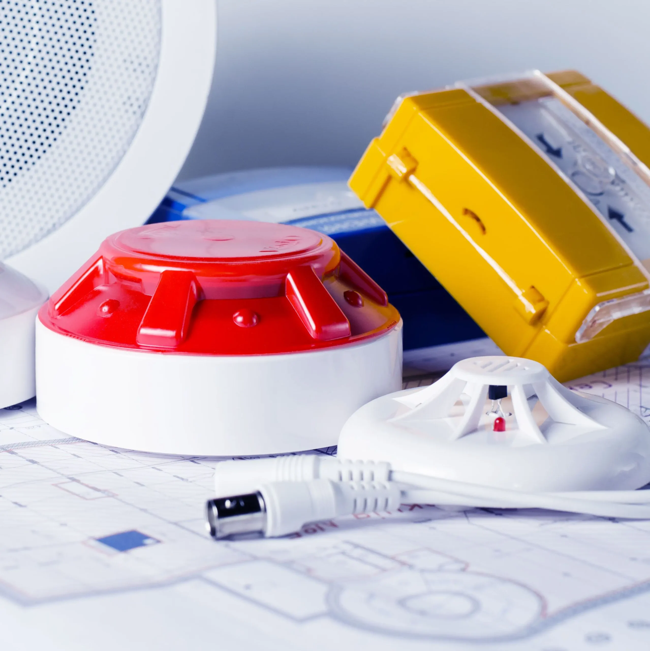 Fire security equipment and blueprint