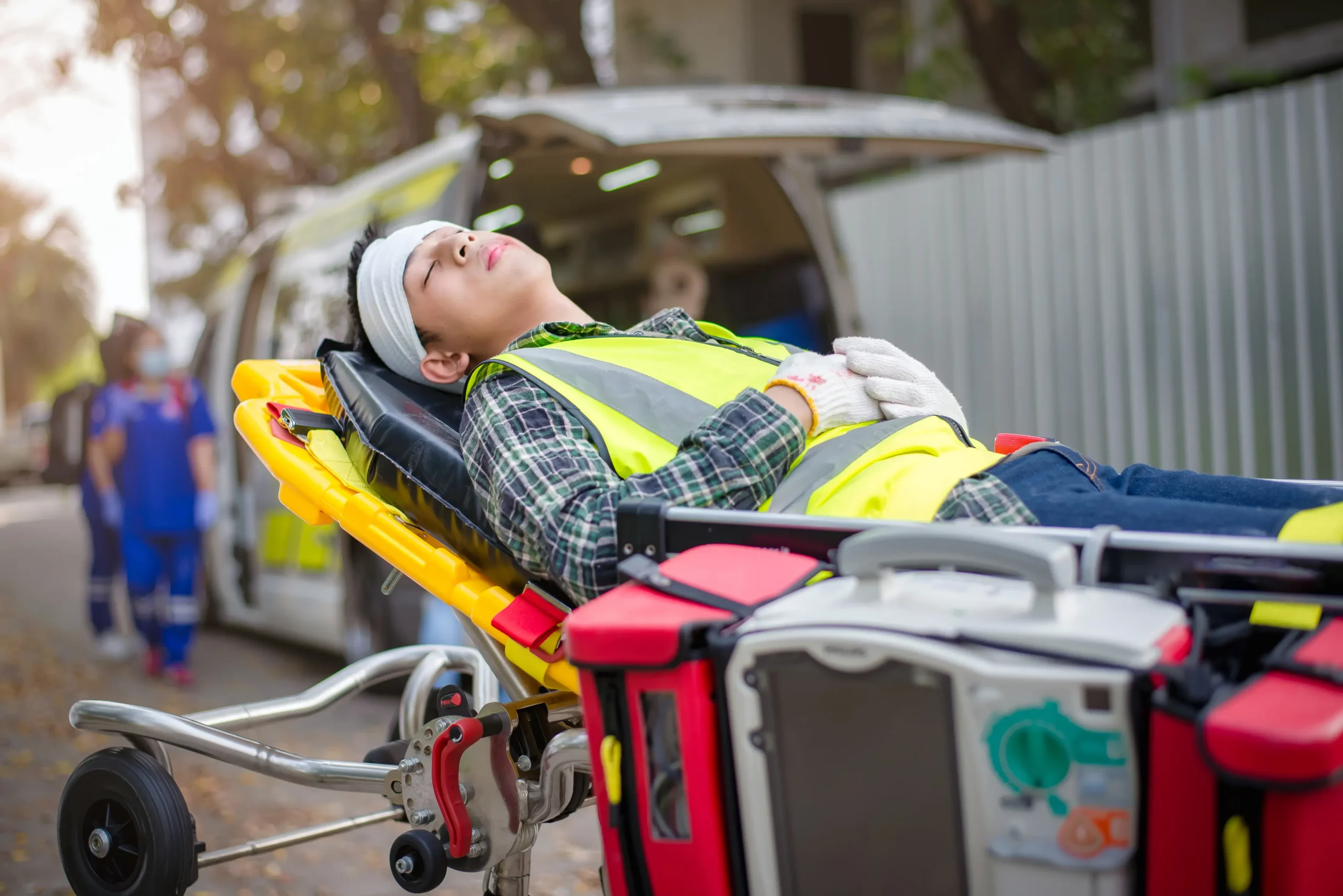 Male patient unconscious