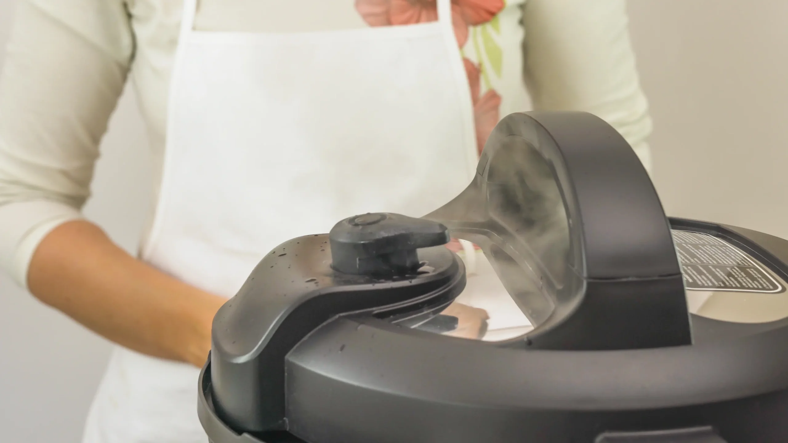 Pressure cooker close up