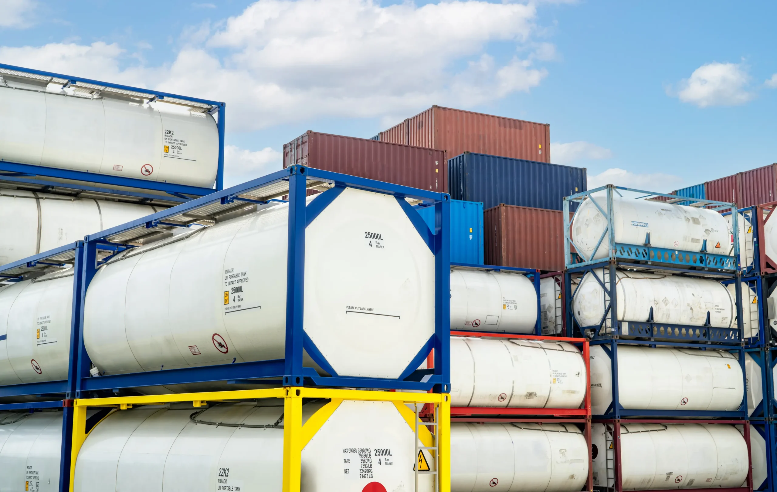 Chemical tank container