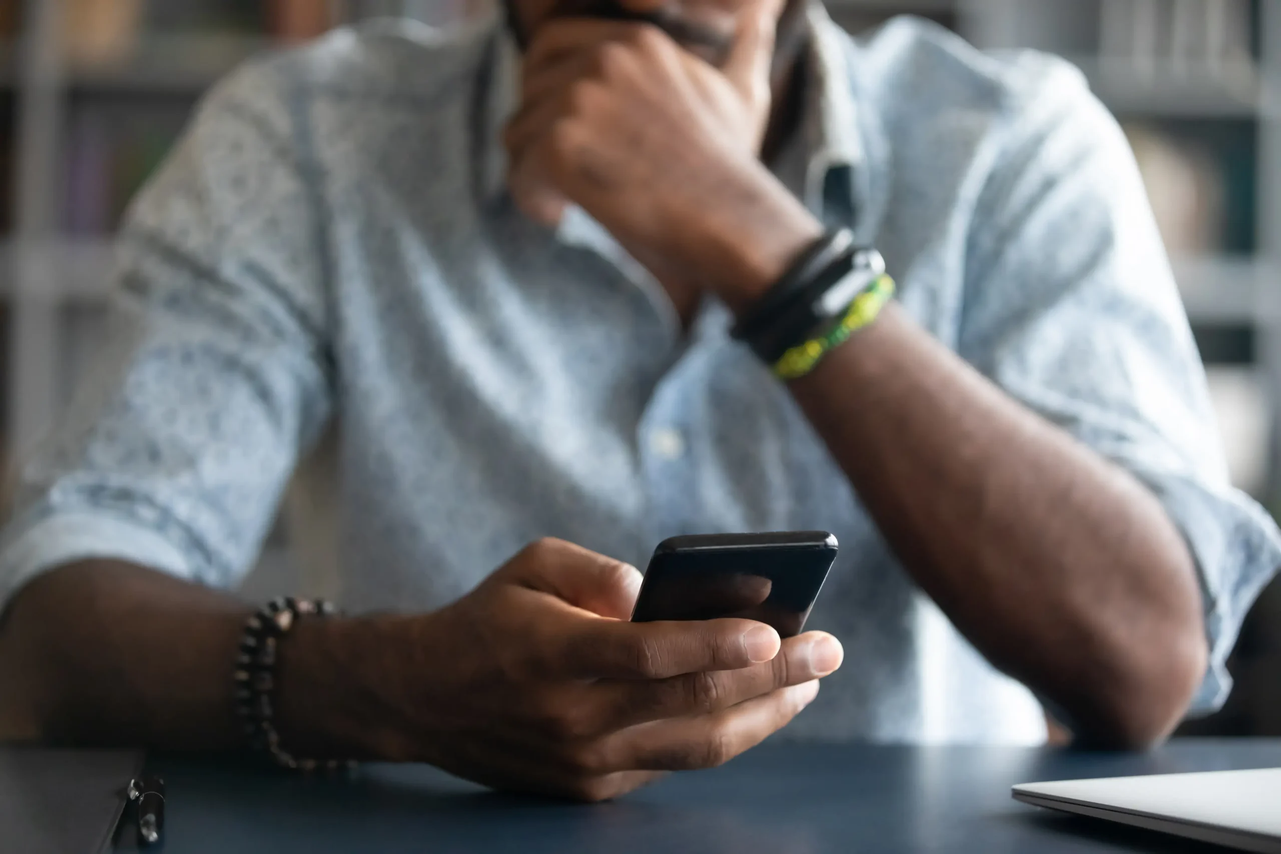 guy holding smartphone
