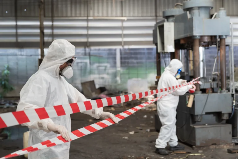 Warehouse chemical spill